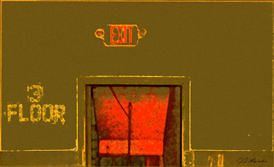 Exit to the Third Floor: Creation, visual artwork by Feeding A Mood