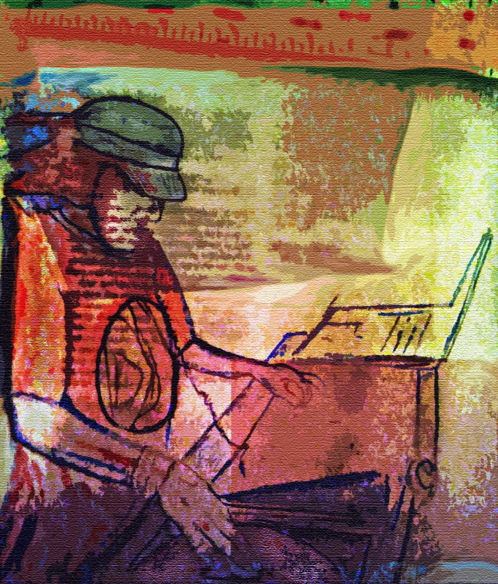 The DJ, visual artwork by Feeding A Mood